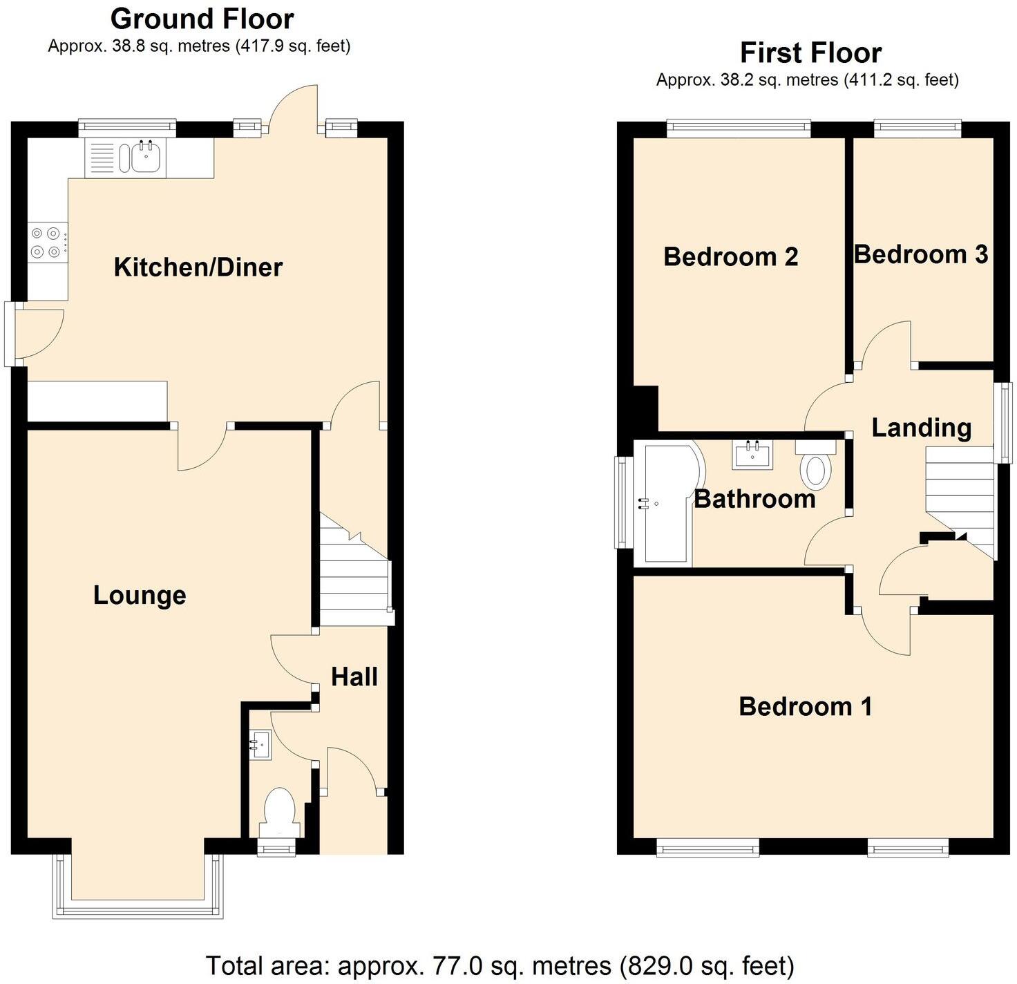 Wilstone Close, Loughborough, LE11 floorplan