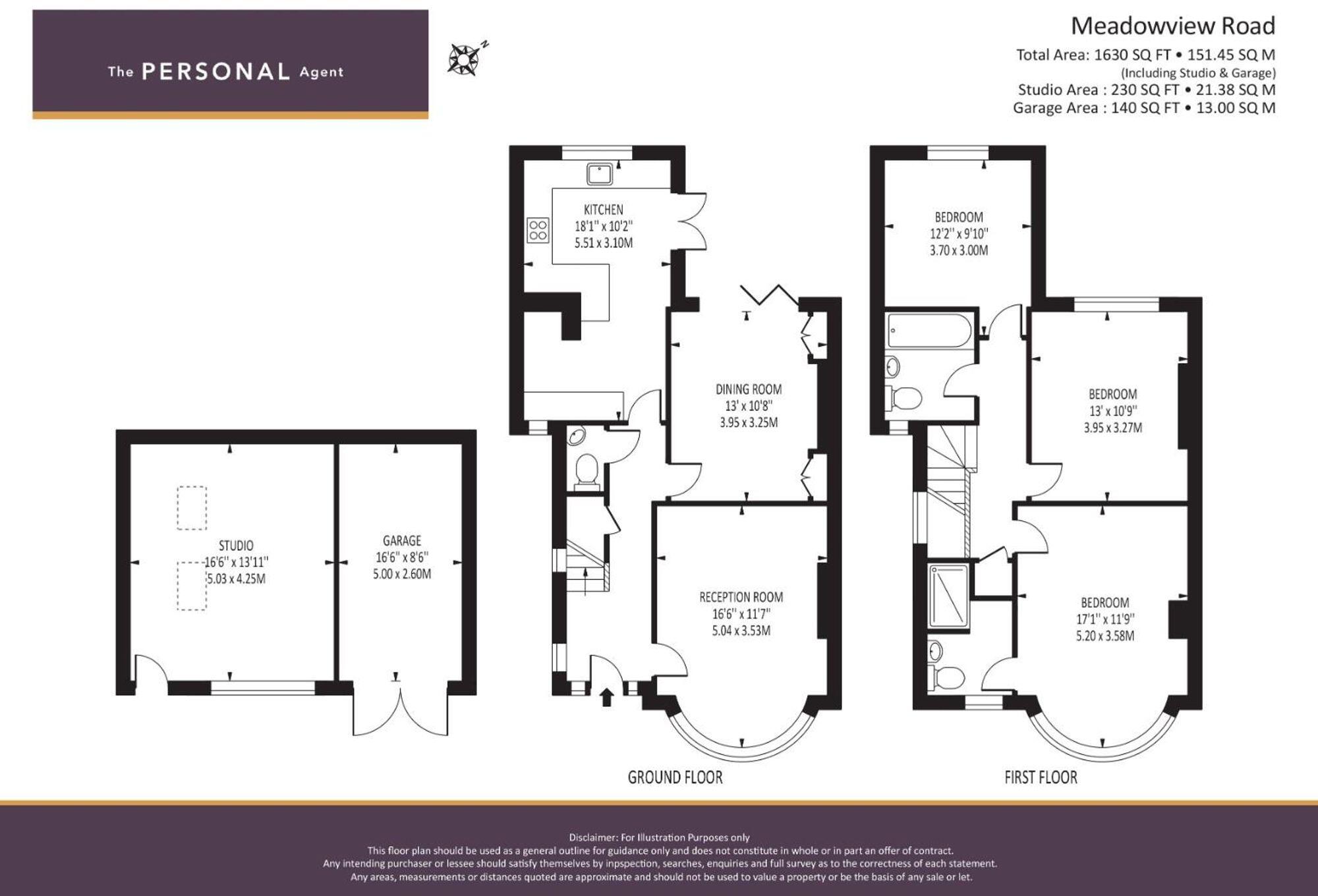 Meadowview Road, Epsom, KT19 floorplan