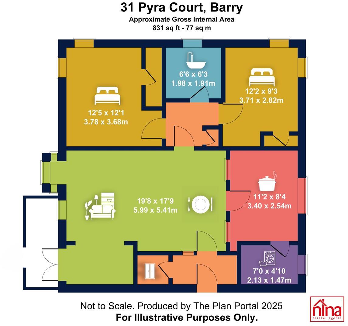 St. Nicholas Close, Barry floorplan