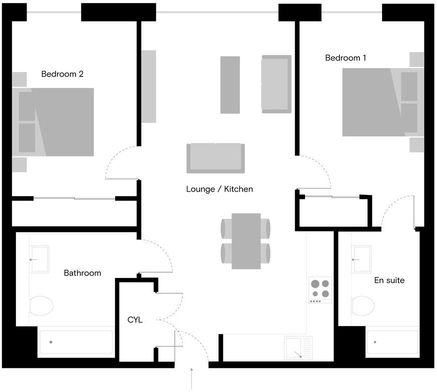 The Kell, Gillingham, ME4 floorplan