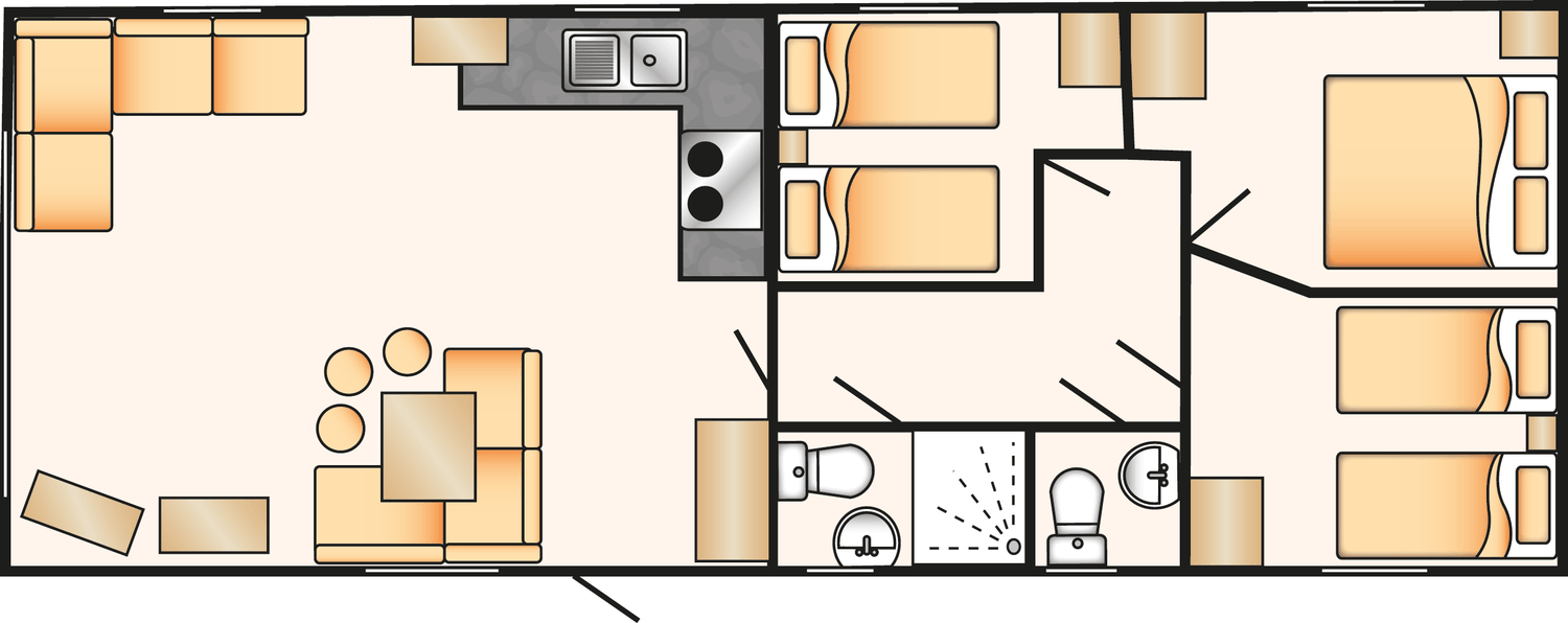 Turnberry holiday Park, Girvan, Ayrshire floorplan