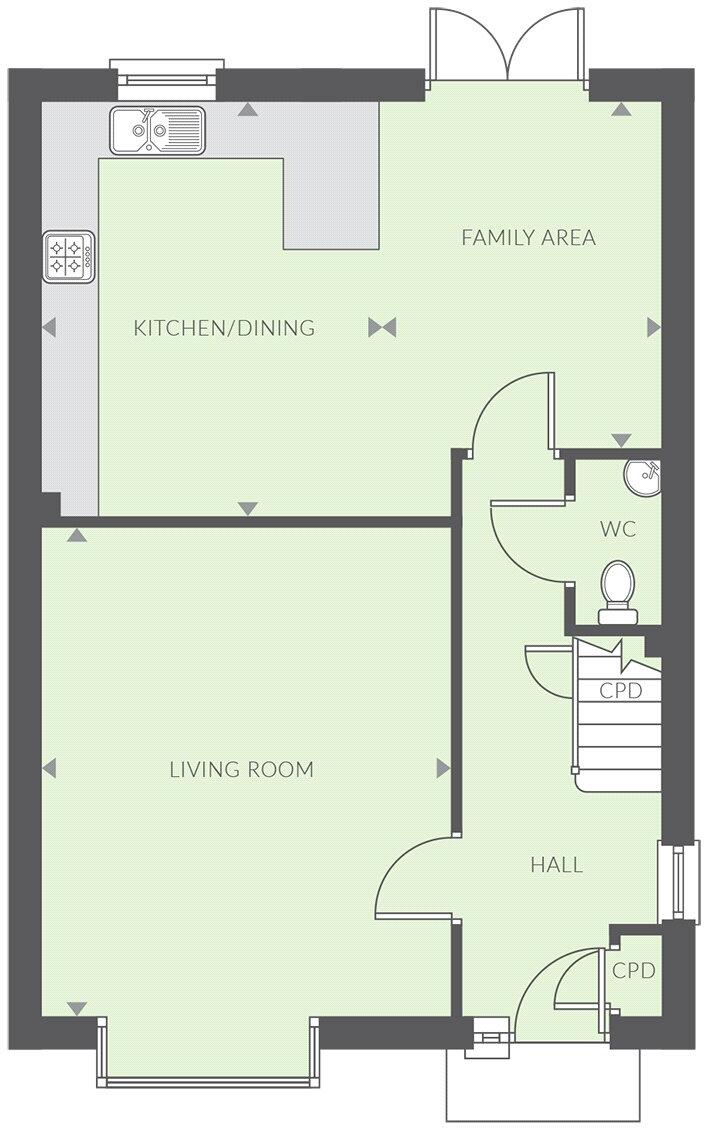 Plot 274, The Rosemary, The Oaks, Hayne Farm, Honiton, EX14 floorplan