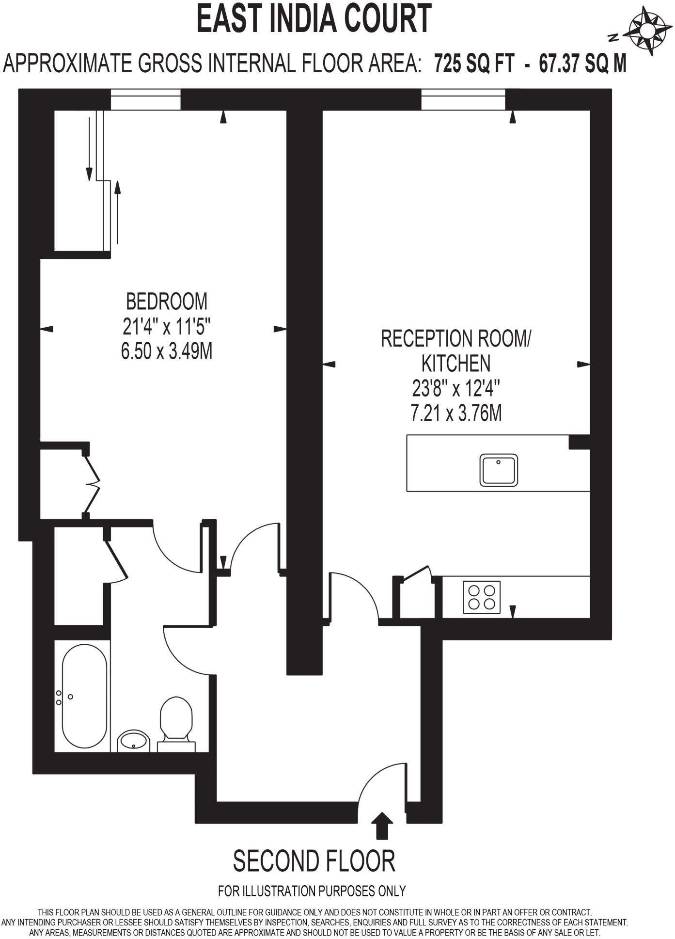 East India Court, Bombay, 57 St. Marychurch Street, Rotherhithe, London, SE16 floorplan