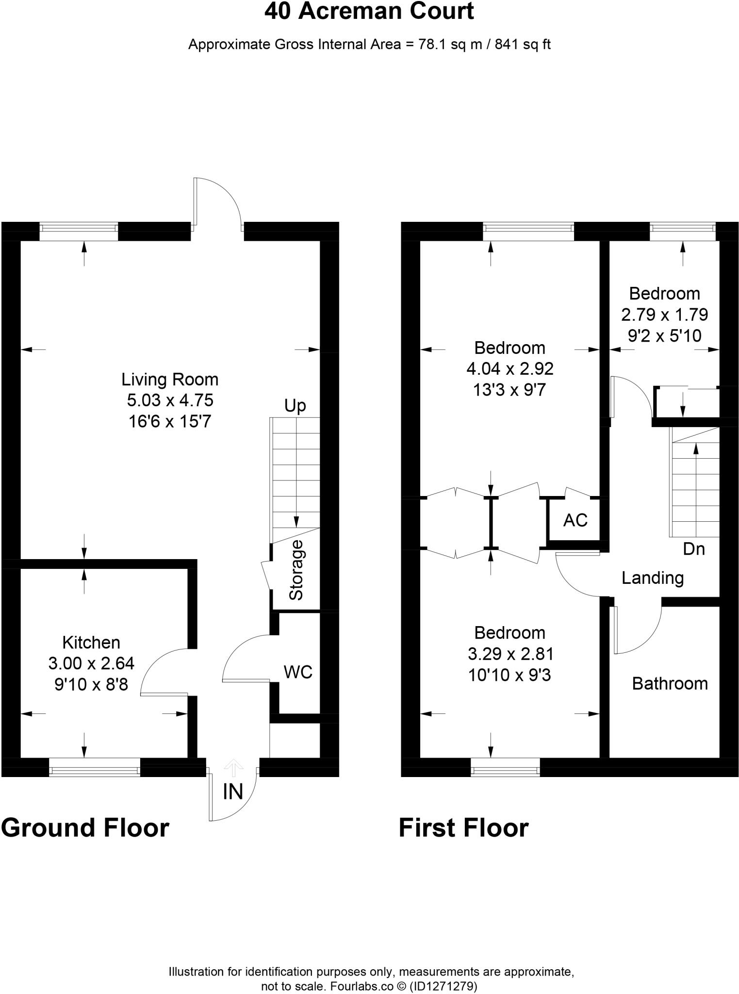 40, Acreman Court, Sherborne, Dorset, DT9 floorplan