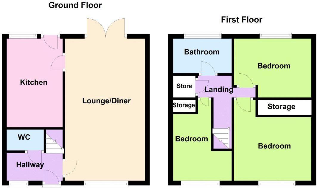 Cedar Avenue, Brownhills, Walsall WS8 6BH  floorplan