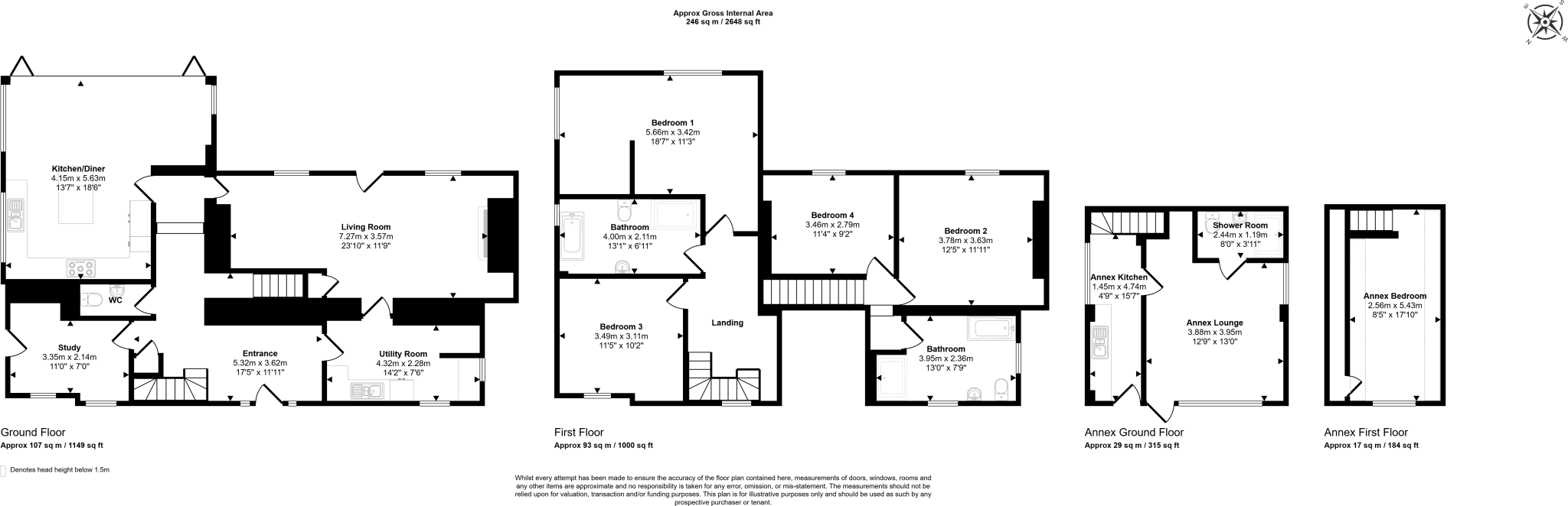 Carnon Downs, TR3 floorplan