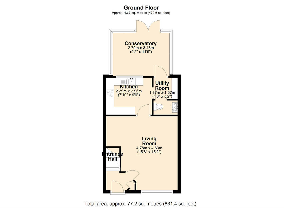 Farriers Cottages, Plympton, PL7 floorplan
