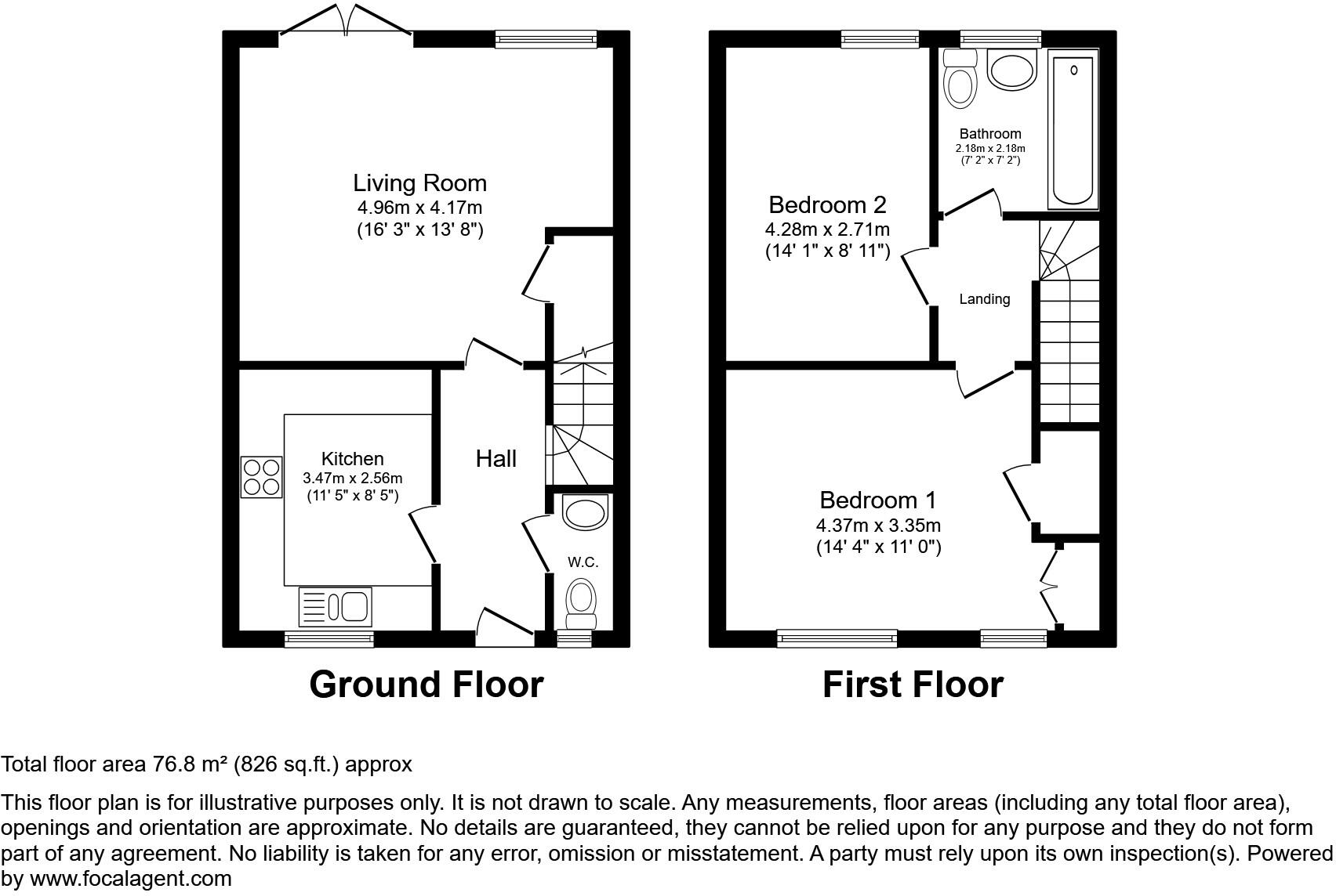 Sharing Grove, Cheltenham, Gloucestershire, GL52 floorplan