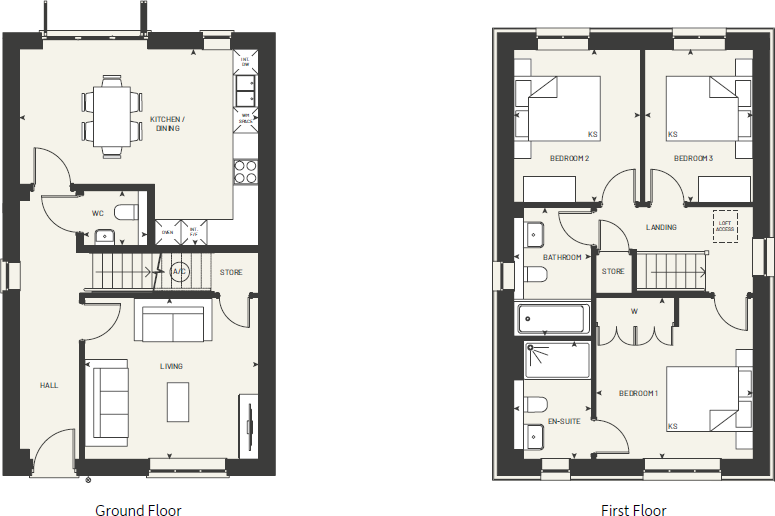 Plot 59 The Ash, 18 Halyard Crescent, Collaton Park, Newton Ferrers, Plymouth, Devon floorplan