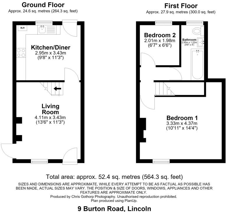Burton Road, Lincoln, Lincolnshire, LN1 floorplan