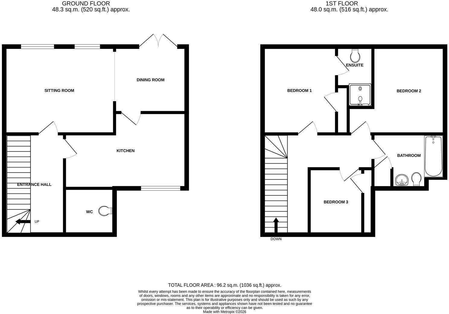 Walton Way, Brandon floorplan