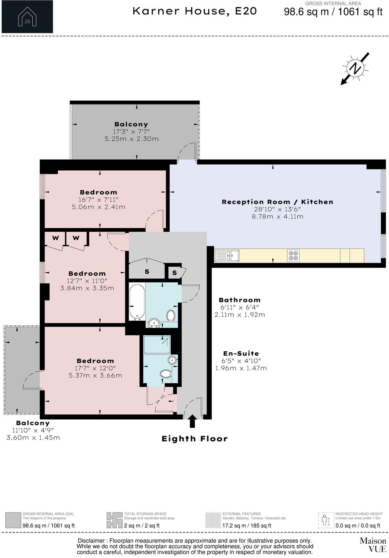 14, Logan Close, E20 floorplan