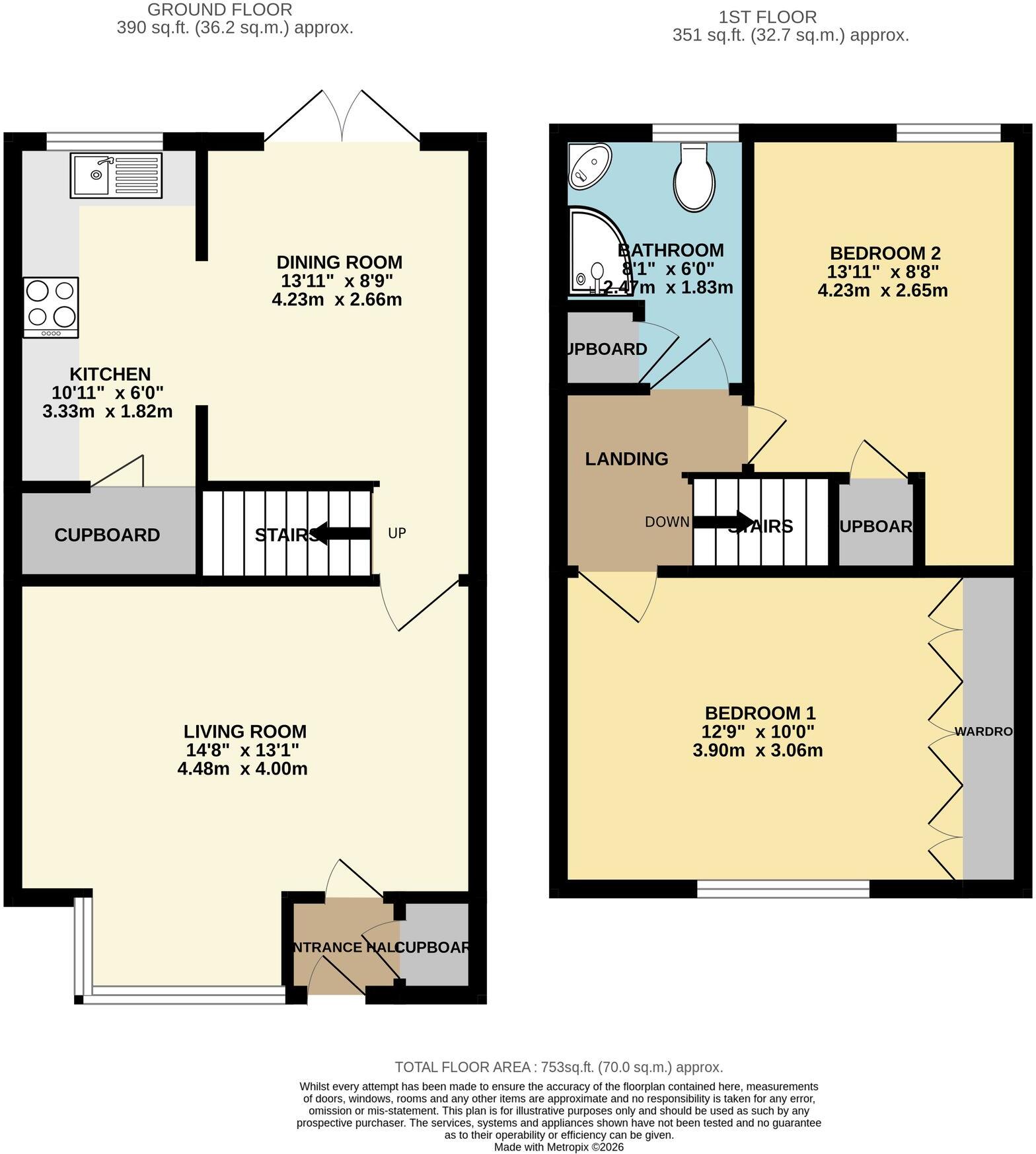 Wedgewood Crescent, Ketley, TF1 floorplan