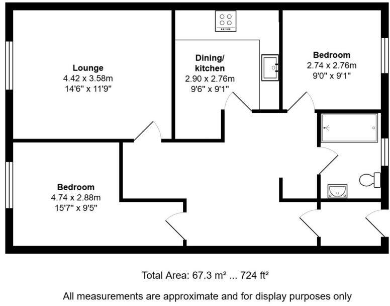 1/2, 48 John Street, Helensburgh, G84 8XL floorplan