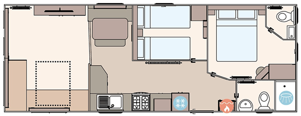 Driftwood Way, Retreat Caravan Park, Berrow Road, Burnham on Sea, TA8 floorplan