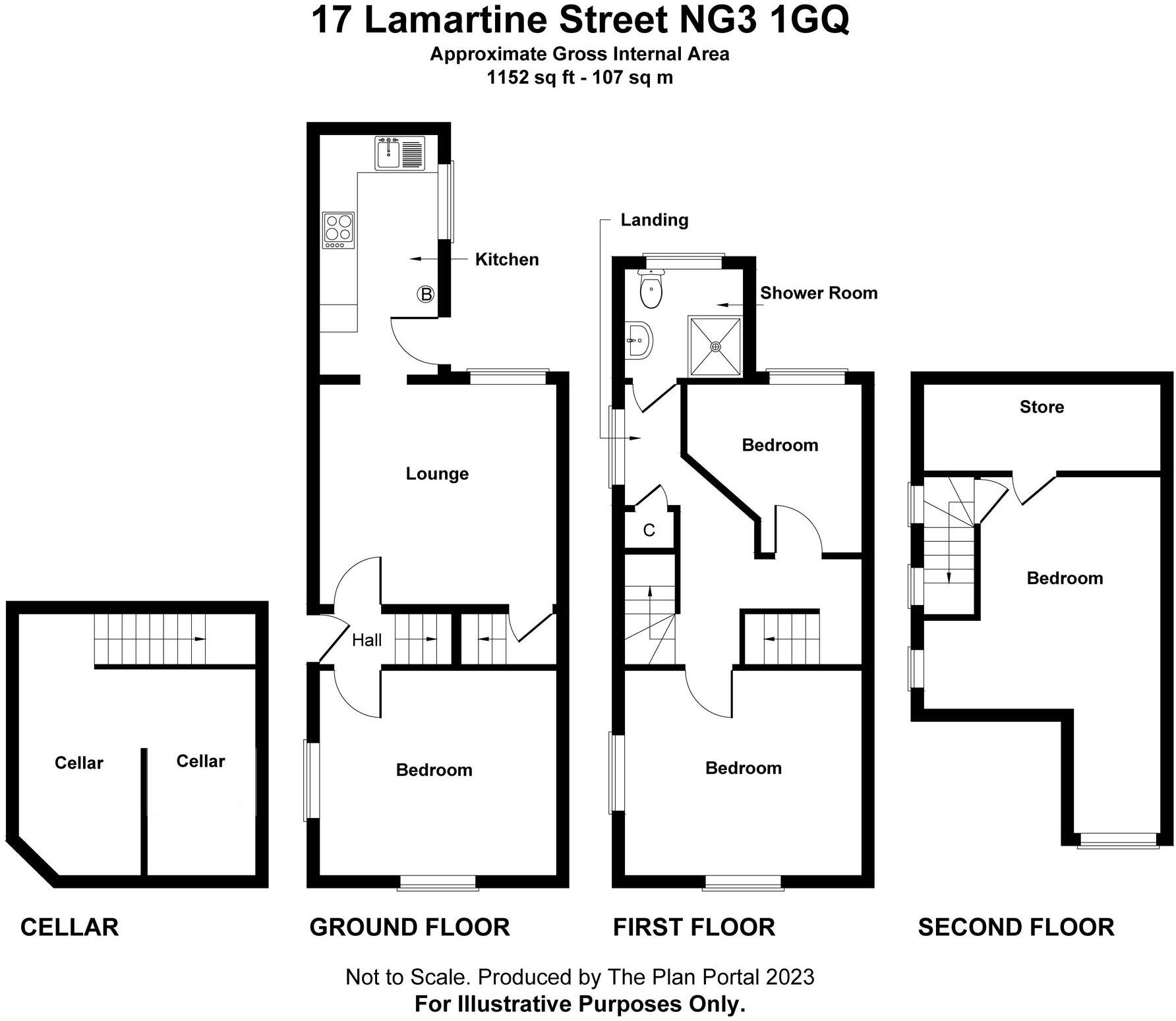 Lamartine Street, Nottingham, NG3 floorplan