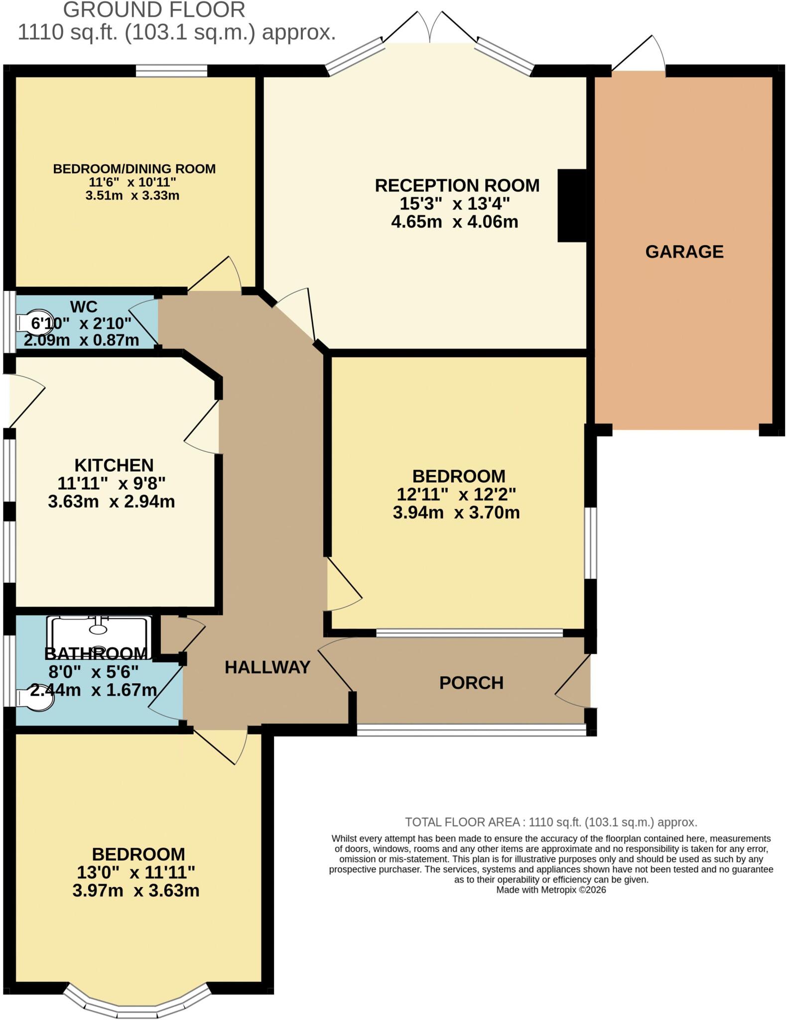 Baring Road, Hengistbury Head floorplan