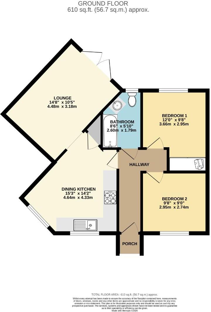 Garden Apartment - New Barns Avenue, Chorlton floorplan