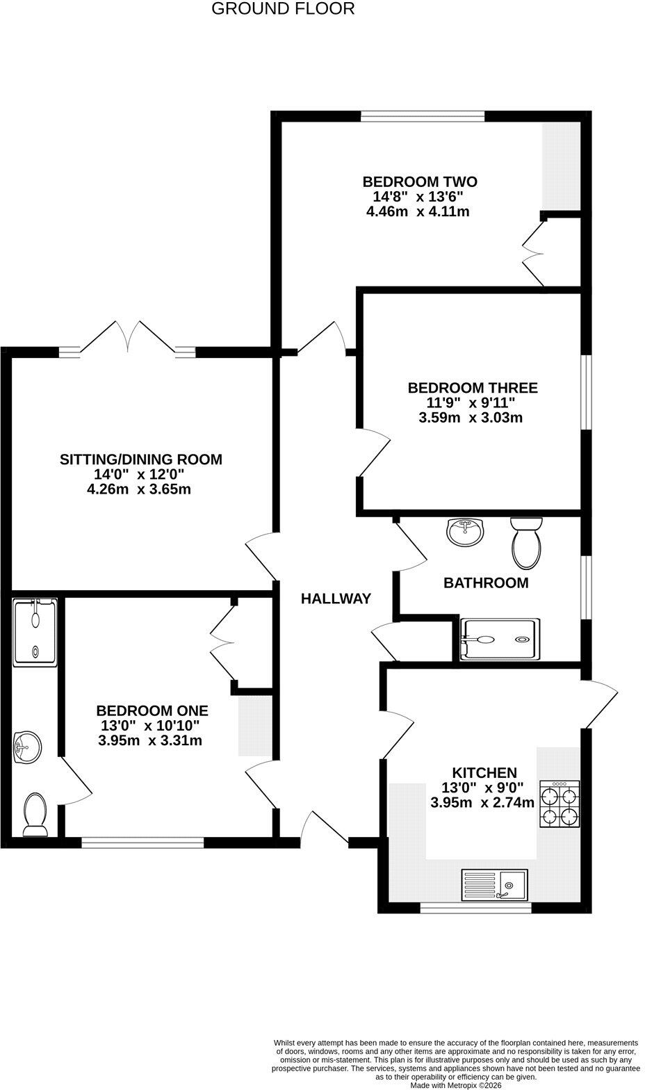 Bowenhurst Road, Church Crookham, Fleet, Hampshire, GU52 floorplan