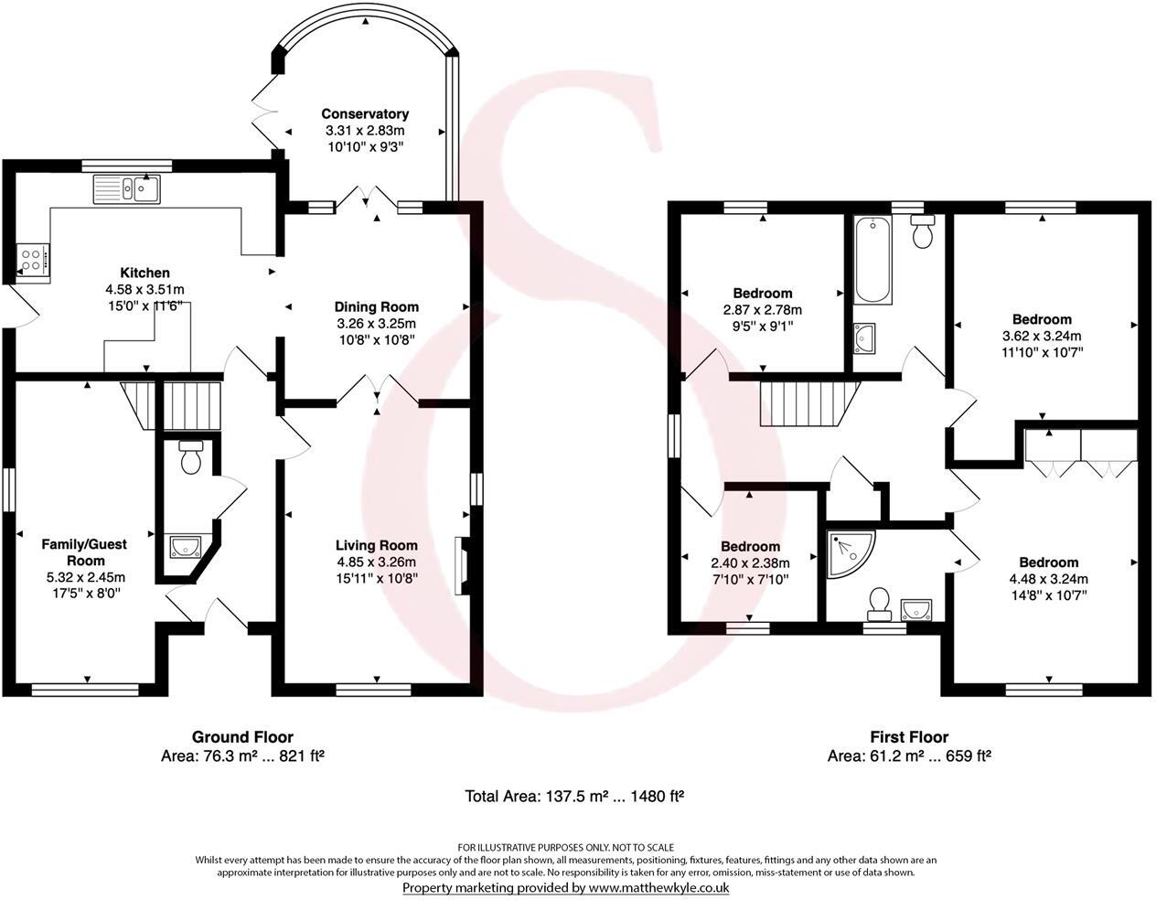 Beautiful Detached 4/5 Bed Family Home - The Finches, Hertford floorplan