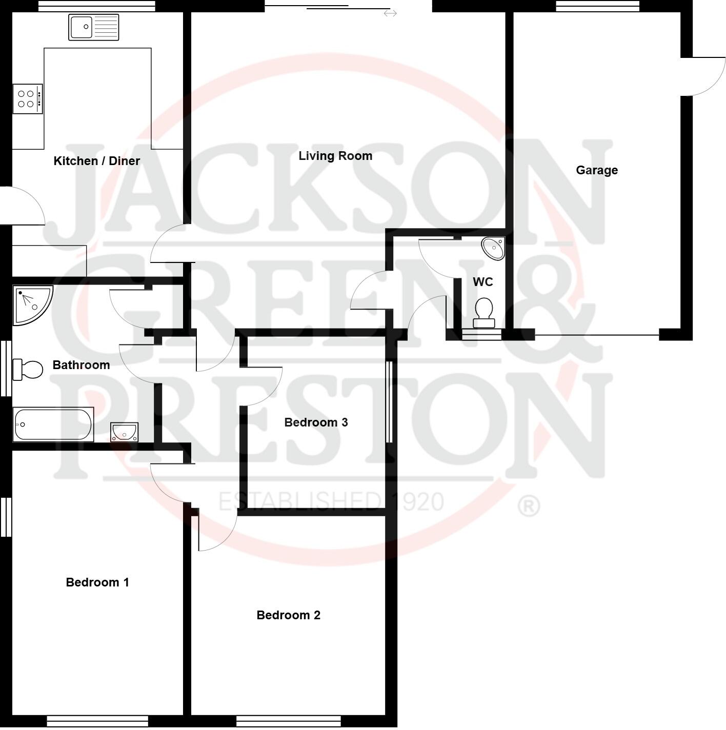 Low Road, Healing, Grimsby, Lincolnshire, DN41 floorplan