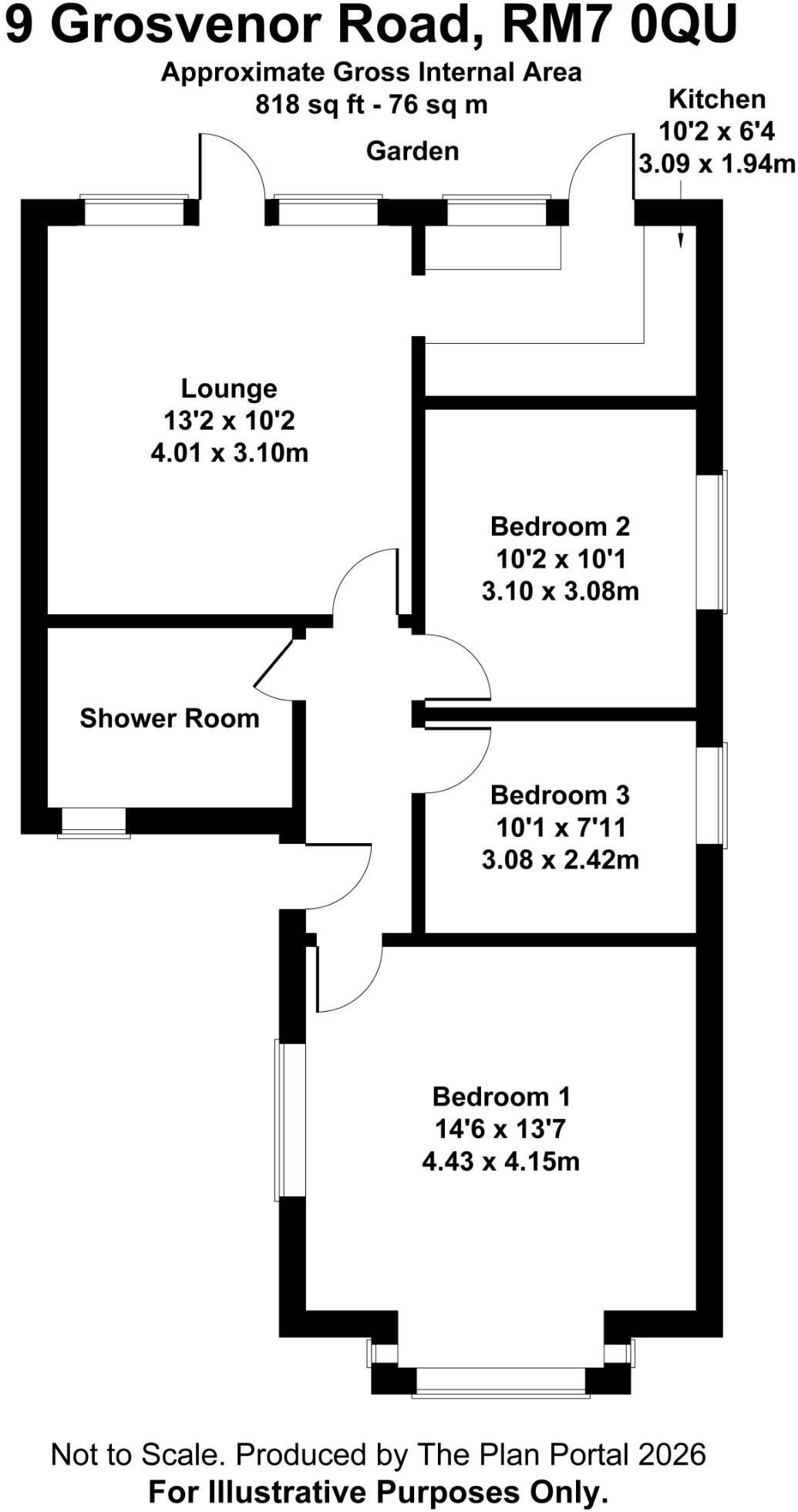 Grosvenor Road, Romford, London, RM7 floorplan