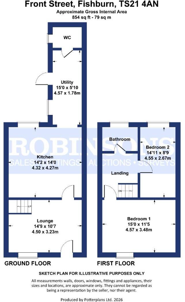 Front Street, Fishburn, Stockton-On-Tees floorplan