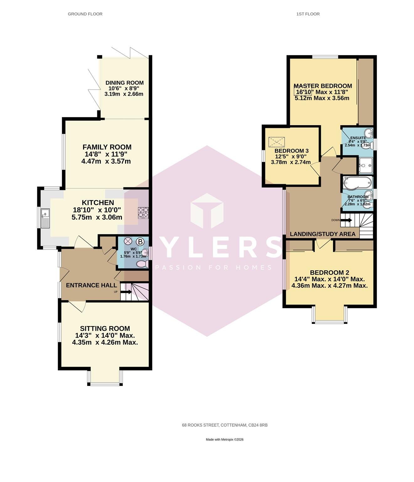 Rooks Street, Cottenham, Cambridge floorplan