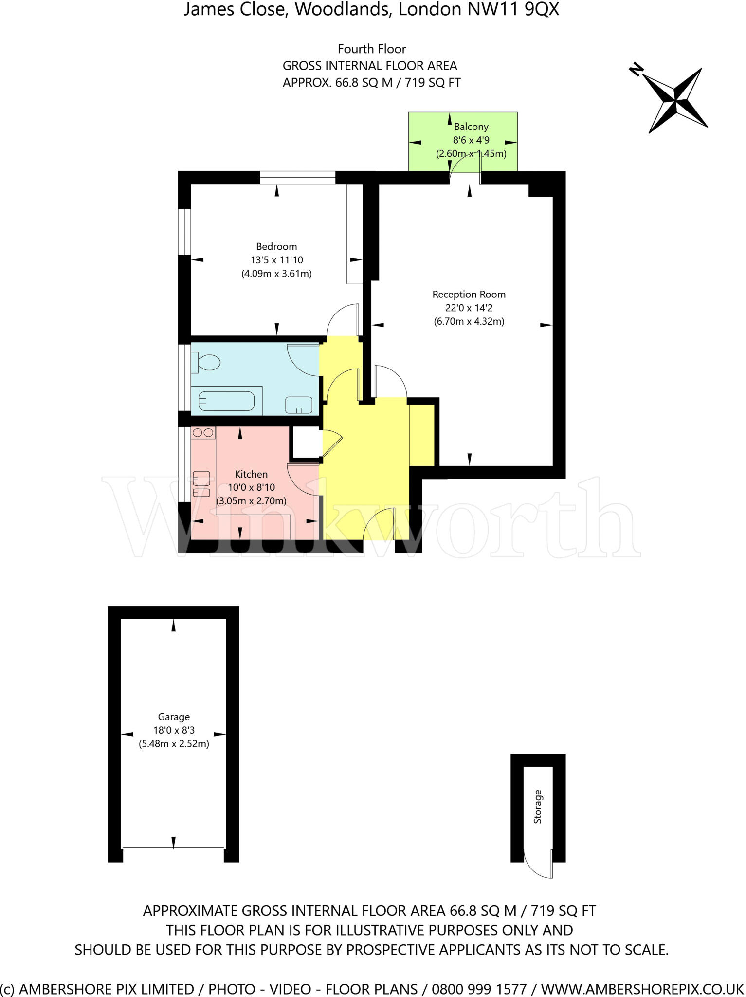 James Close, Woodlands, London, NW11 floorplan