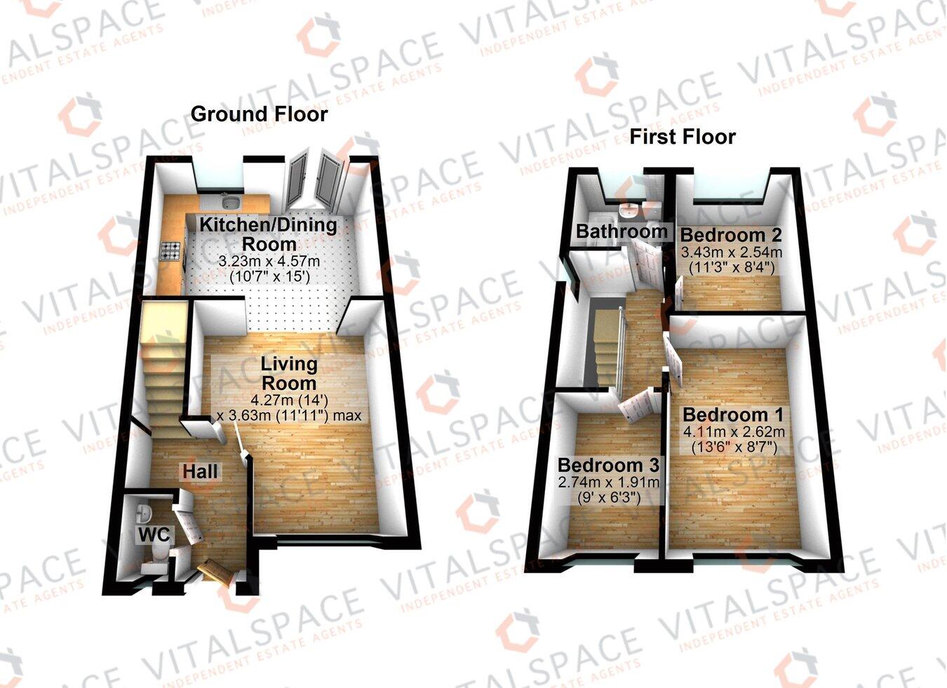 Queensway, Partington, Manchester, M31 floorplan
