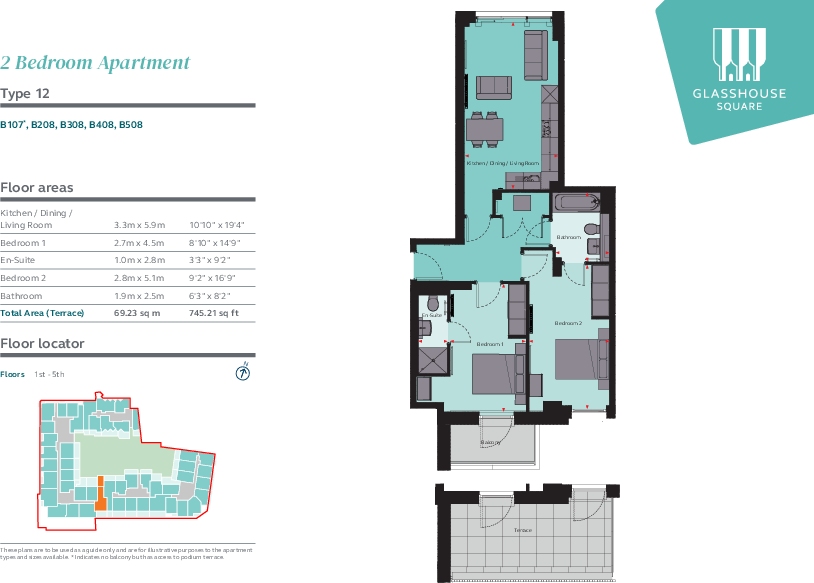 Glasshouse Square, Bristol Bristol BS1 floorplan