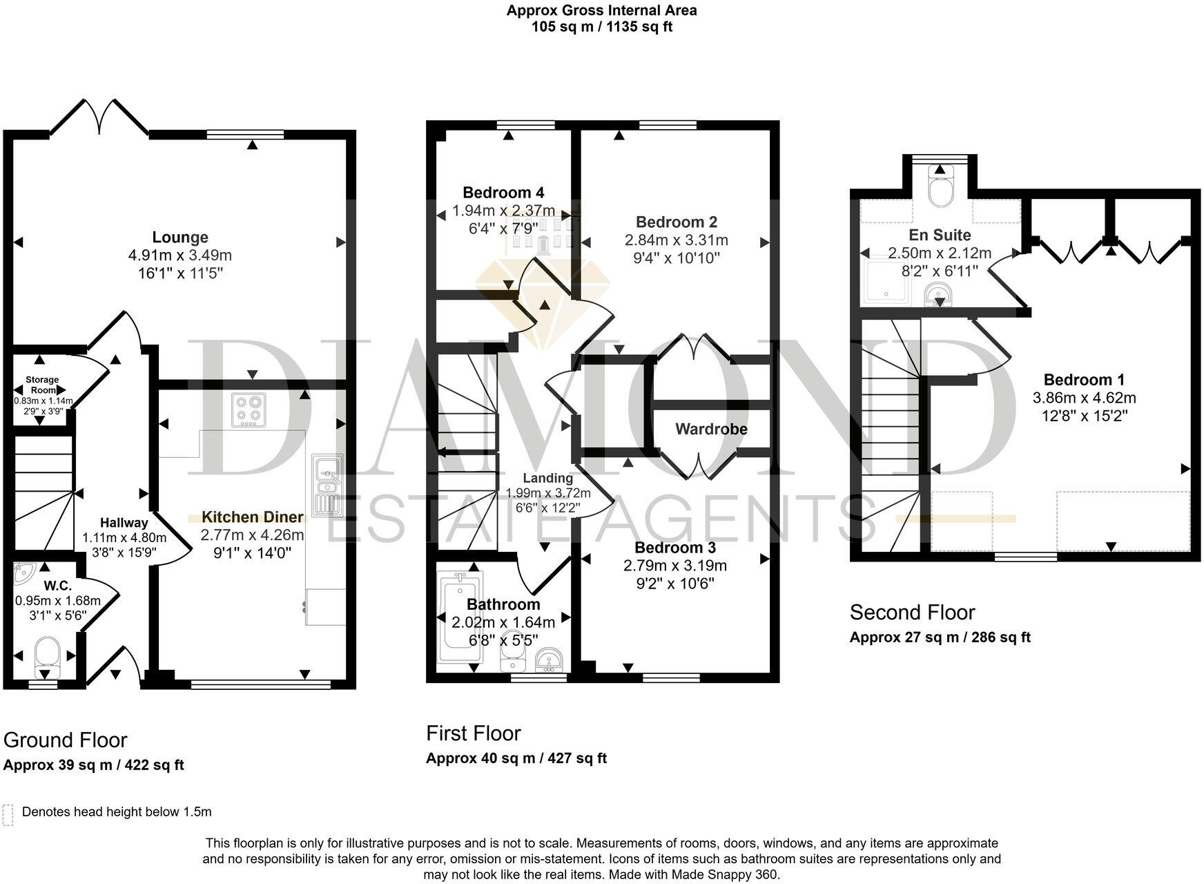 St. Andrews Court, Tiverton, EX16 floorplan