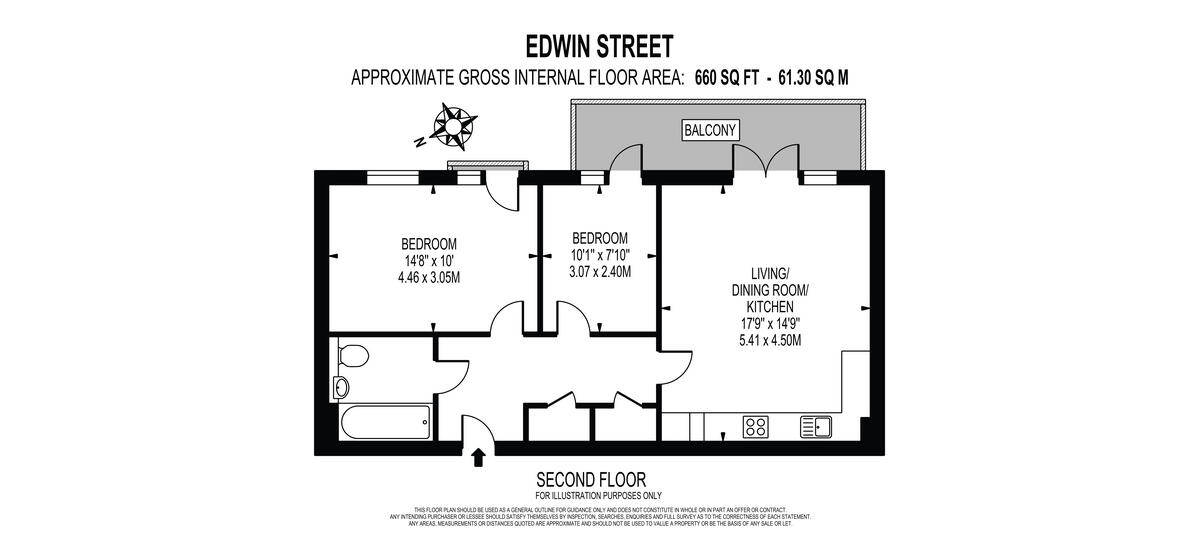 Katie Court, Edwin Street, London E16 floorplan