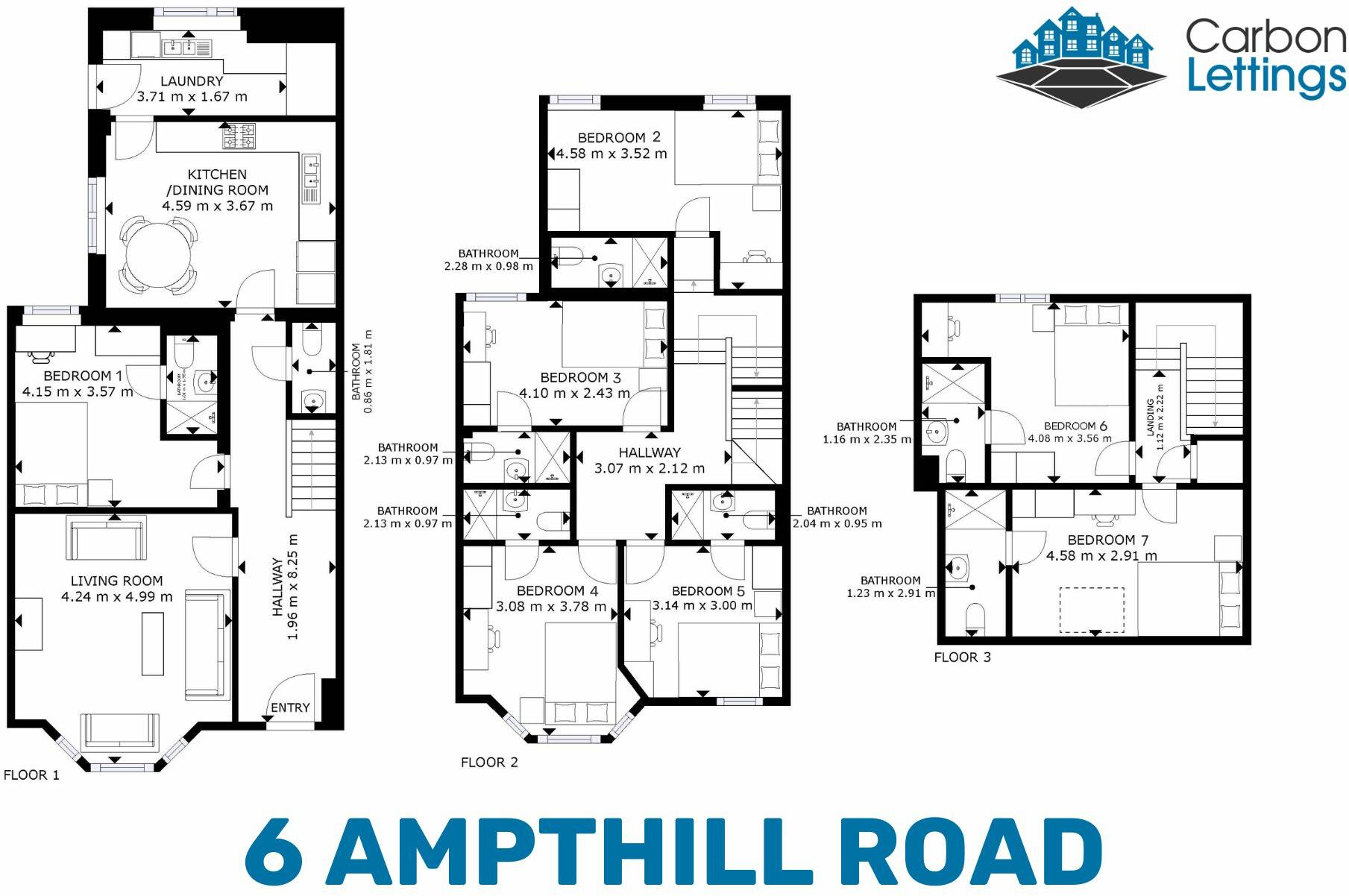 Ampthill Road, Liverpool, Merseyside, L17 floorplan