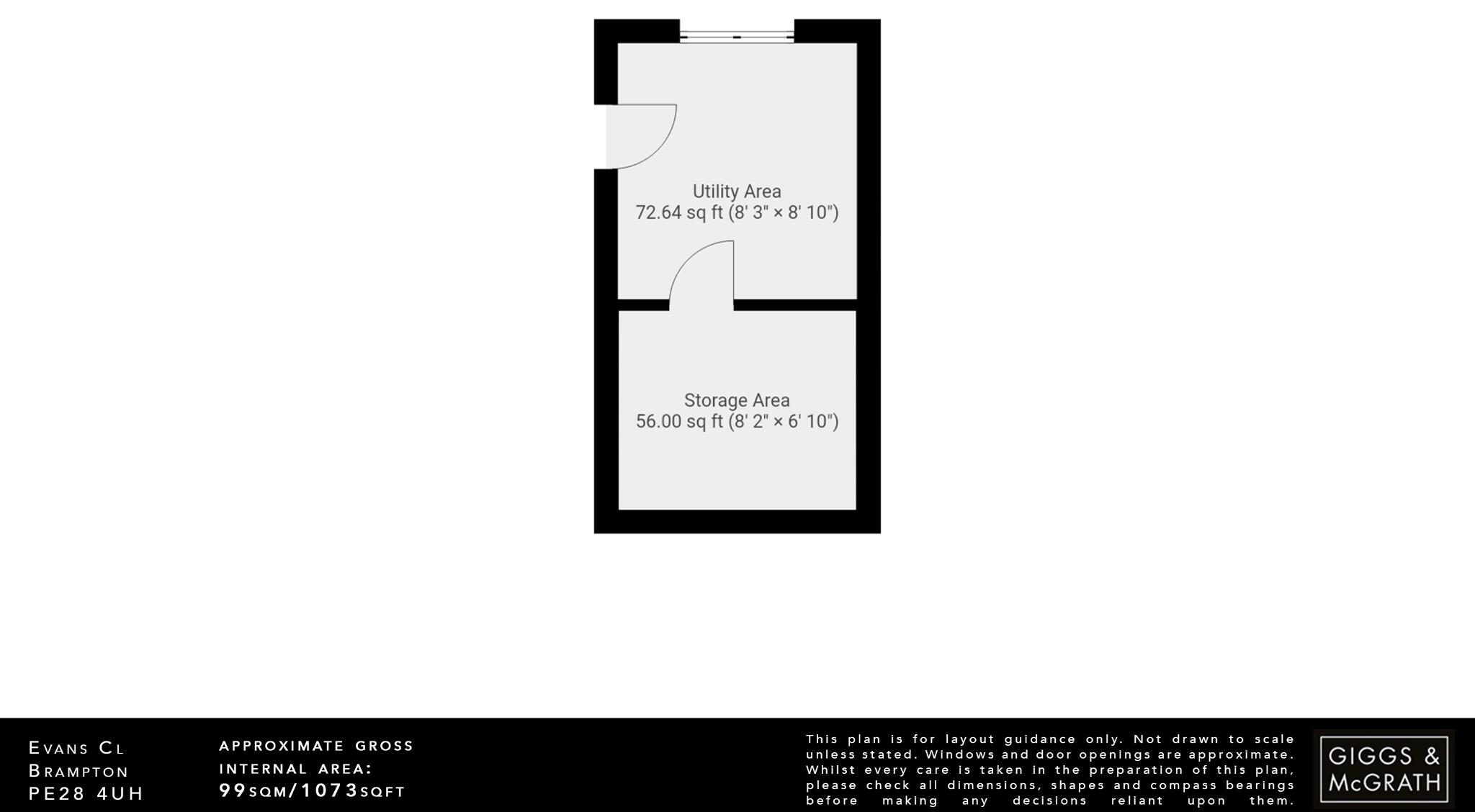 Evans Close, Brampton, Huntingdon, Cambridgeshire, PE28 4UH floorplan