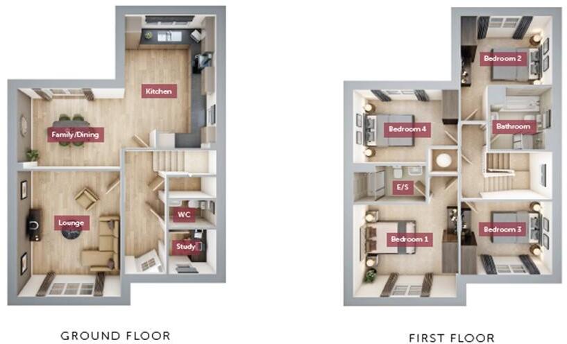 Plot 39, The Exebridge, Foxglove View, Buckland Brewer floorplan