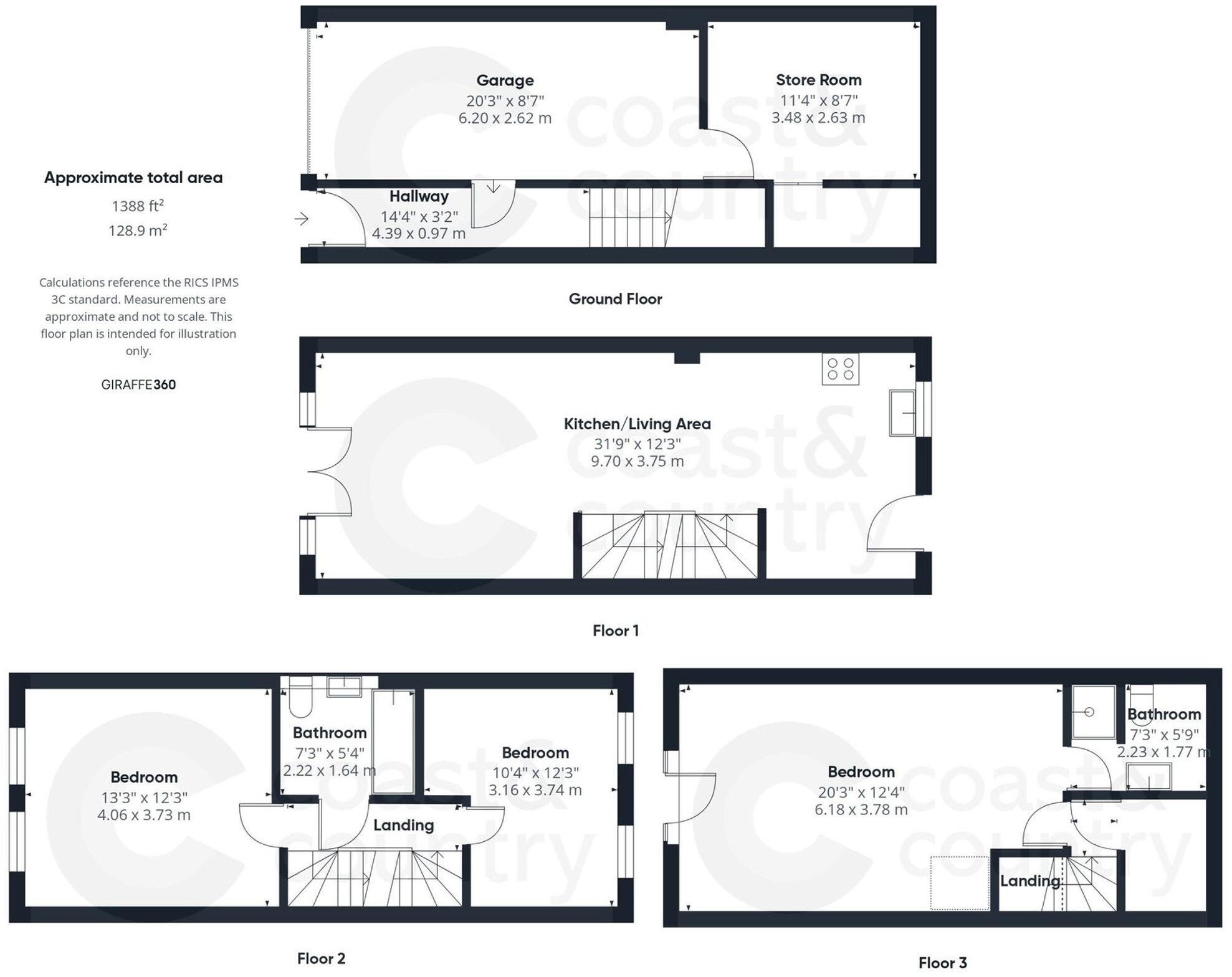 Trinity Mews, Teignmouth, TQ14 floorplan