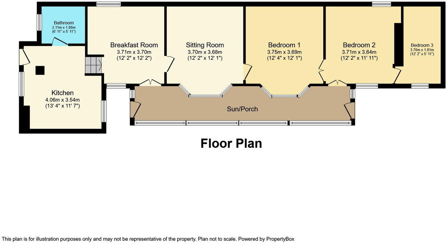 Bryniau, Dyserth, Denbighshire LL18 6BY floorplan
