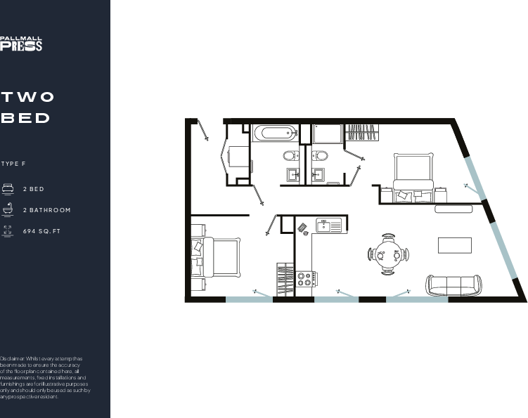 Flat 702, Pall Mall, Liverpool floorplan