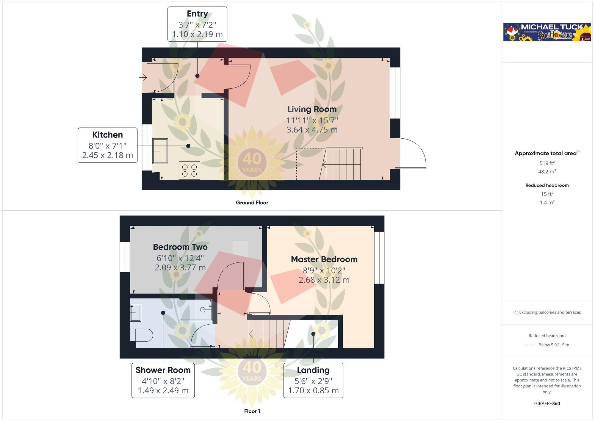Hawthorn Way, Northway, Tewkesbury, GL20 8TQ floorplan