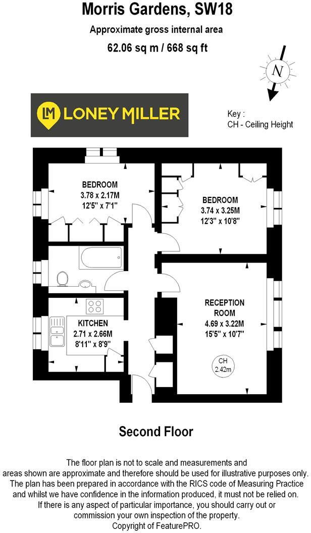 Morris Gardens, London floorplan