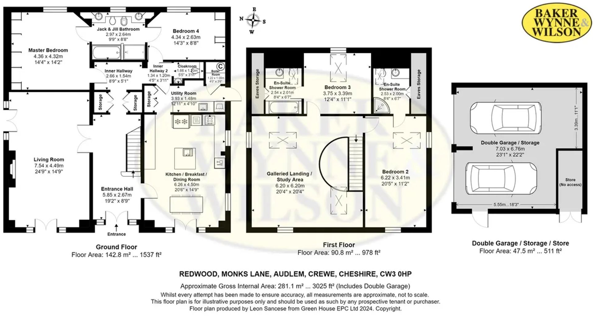 Monks Lane, Audlem, CW3 floorplan
