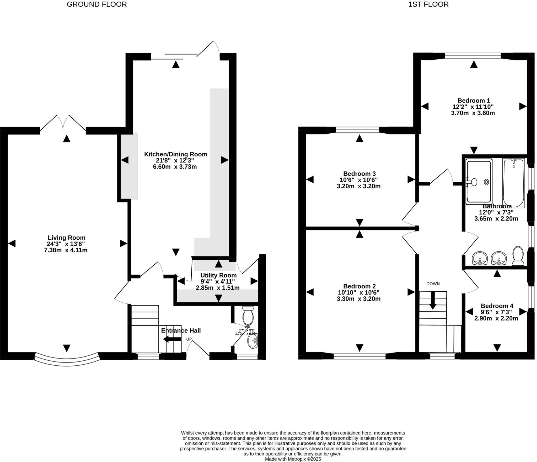 Park Road, Staple Hill, Bristol, Gloucestershire floorplan