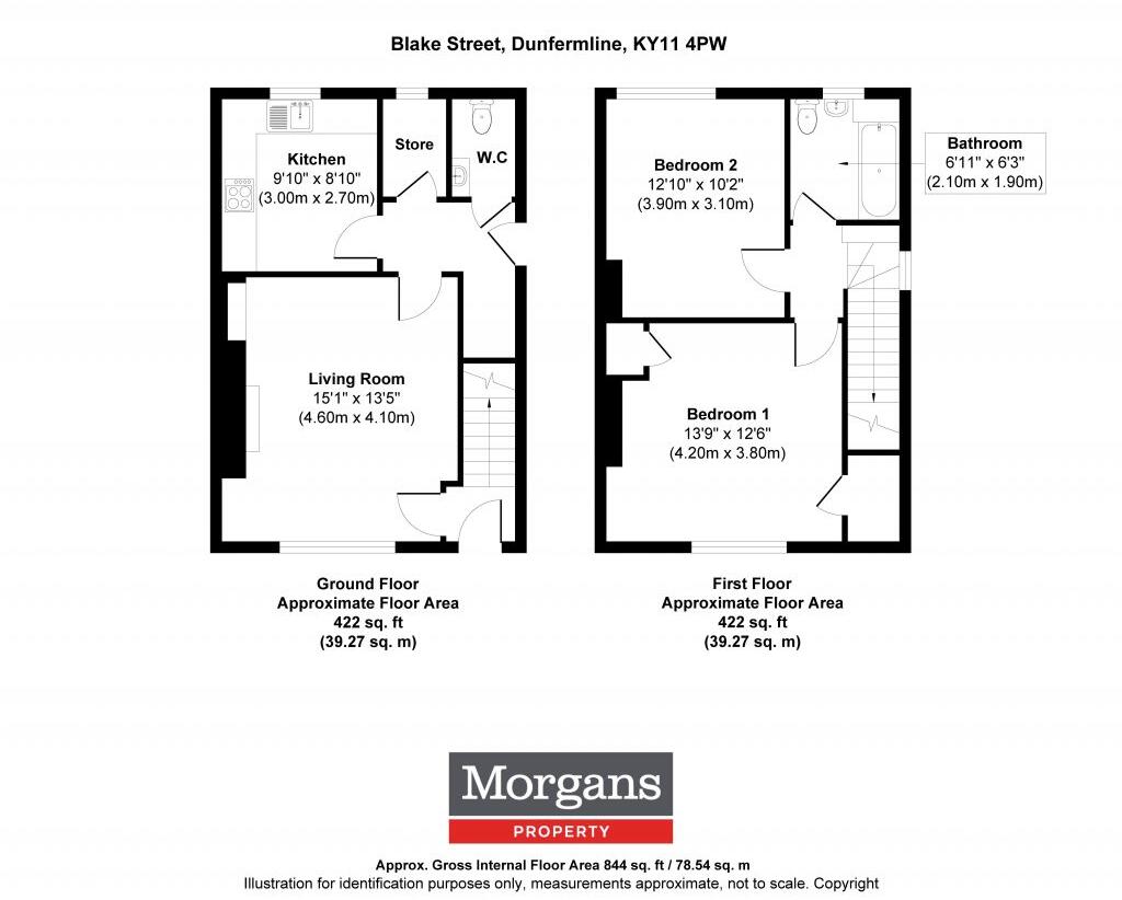 32 Blake Street, Dunfermline, KY11 4PW floorplan