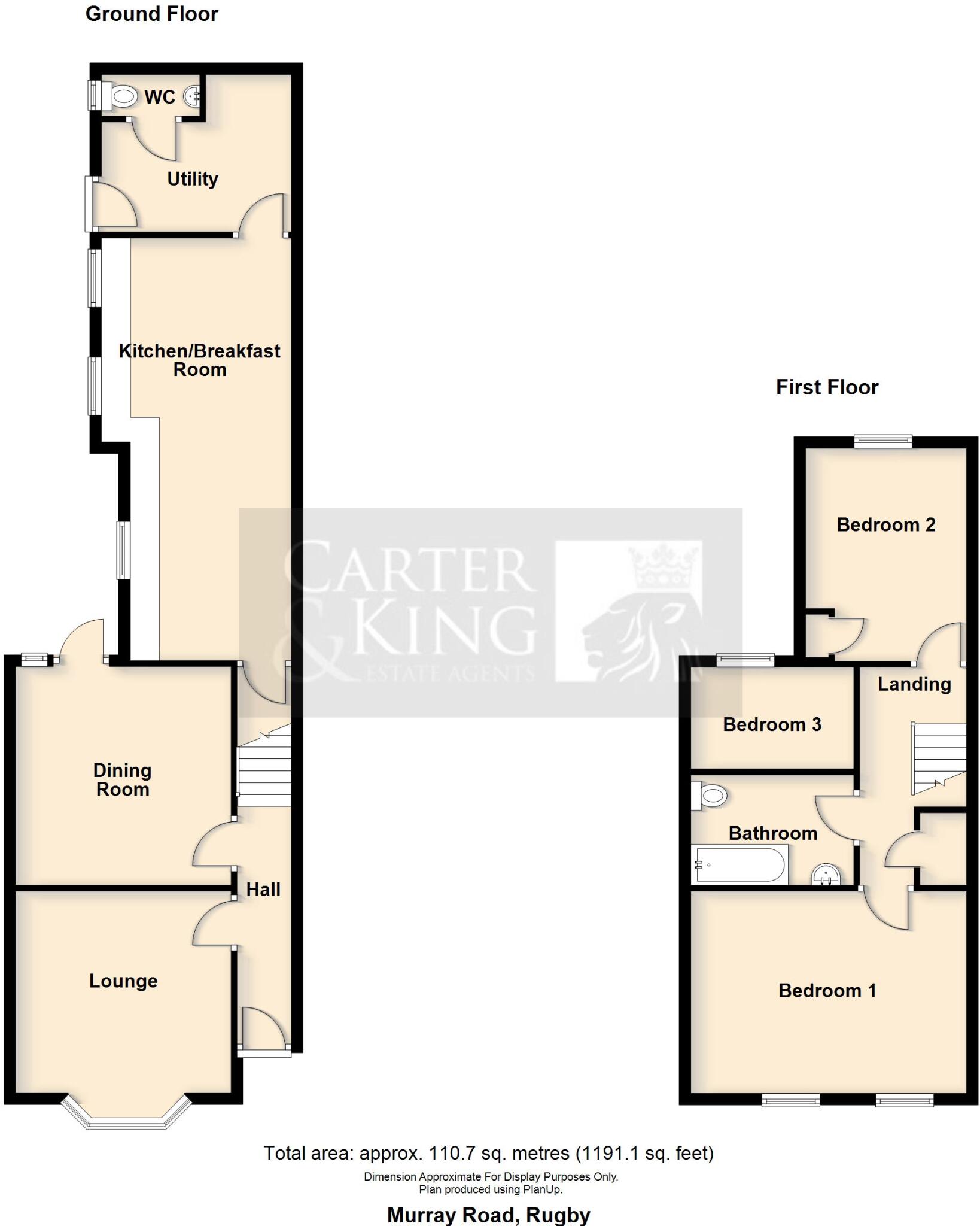 Murray Road, Rugby floorplan
