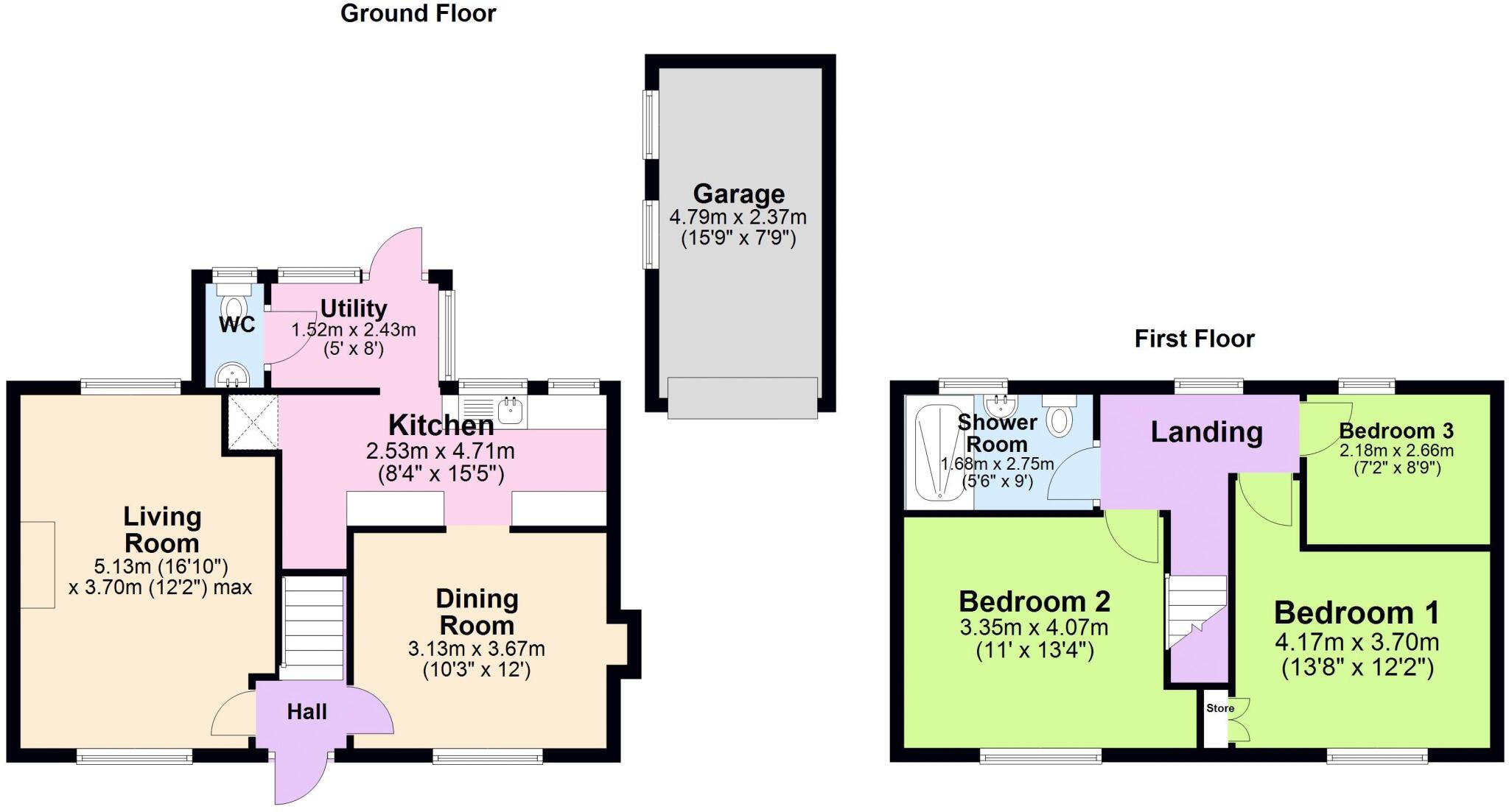 The Crescent, Snowdown, floorplan