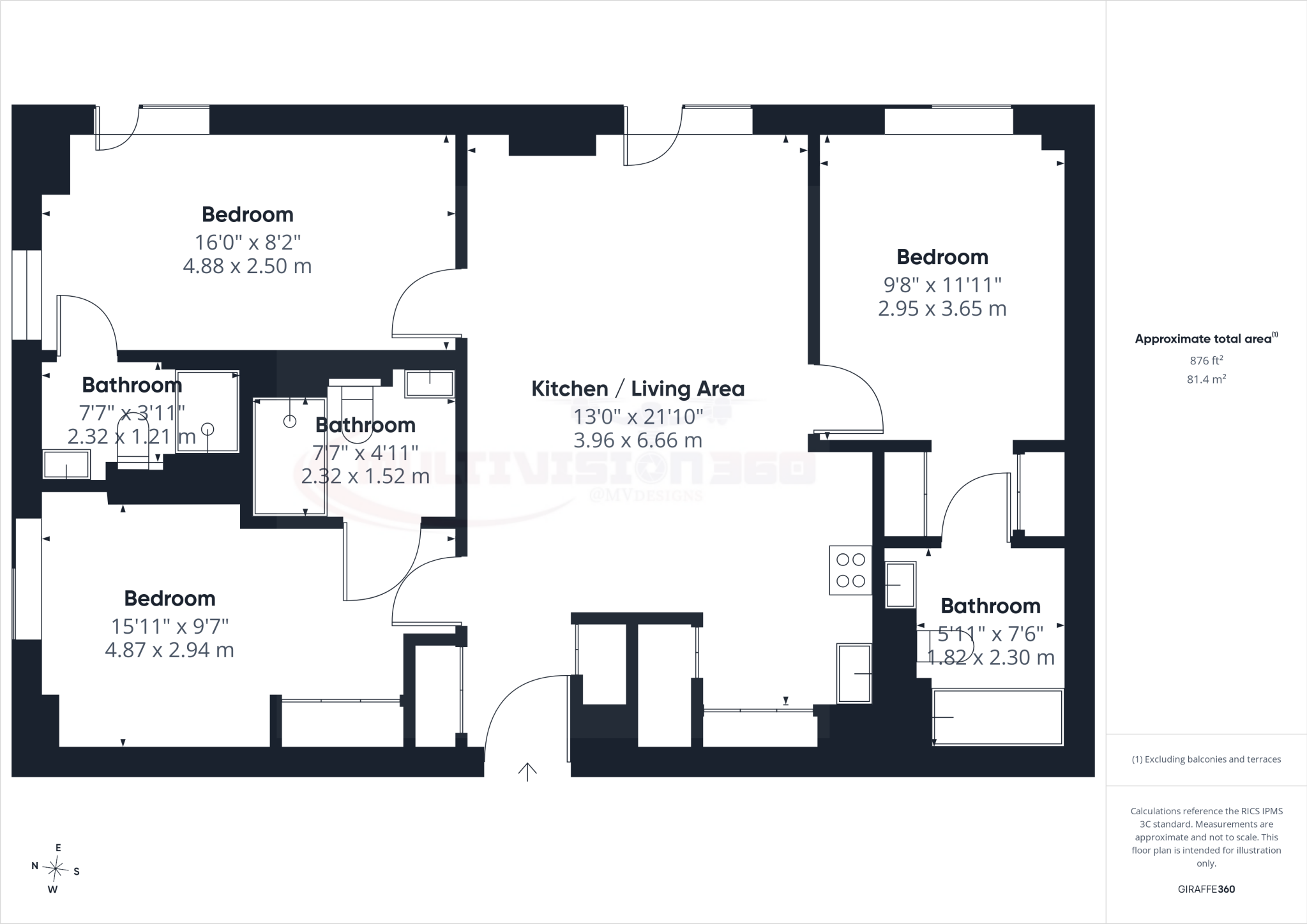 Uhuas, Symphony Park, Manchester floorplan