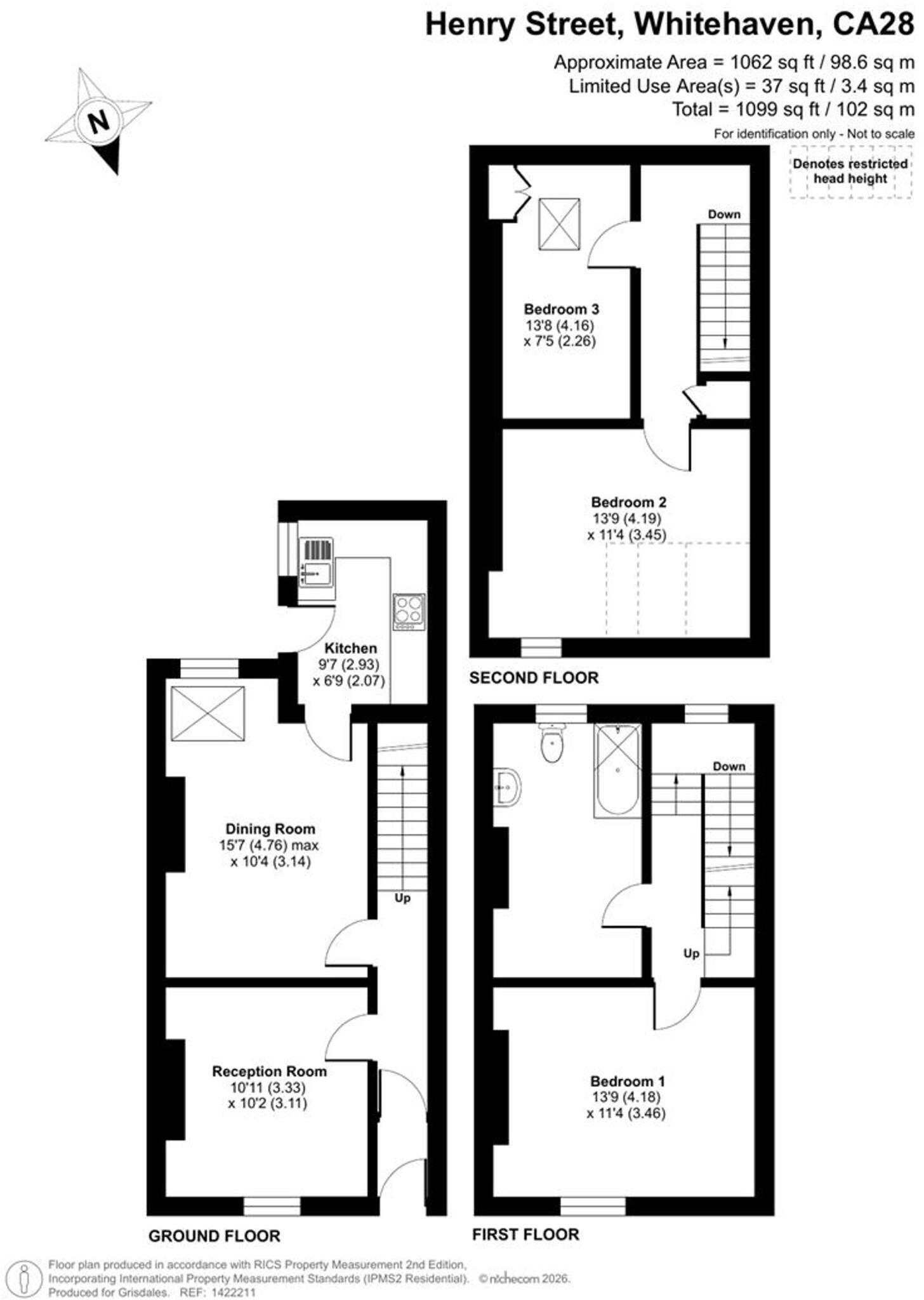 Henry Street, Whitehaven, CA28 floorplan