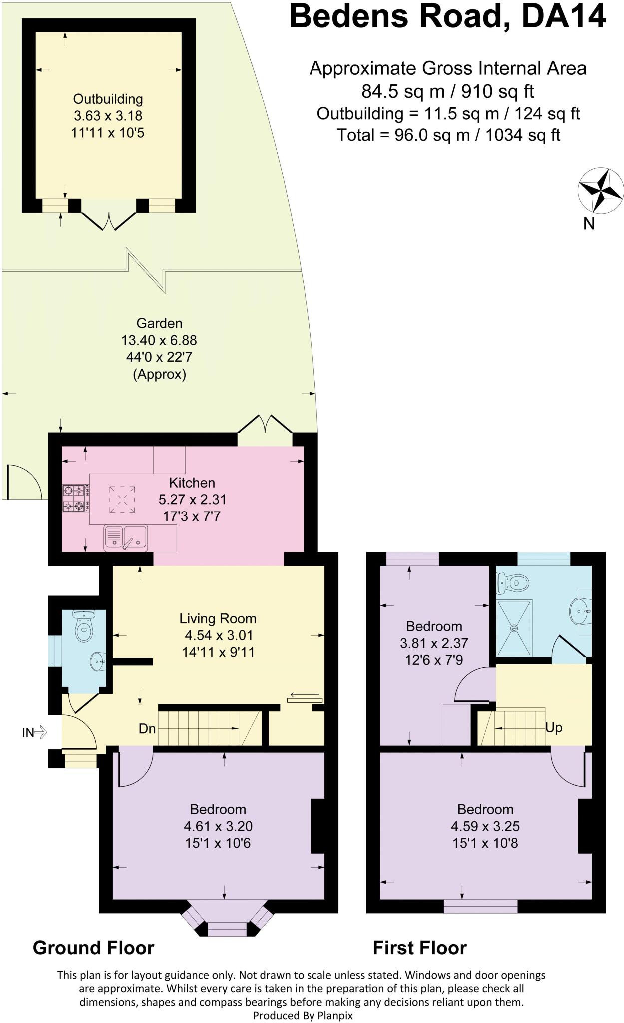 Bedens Road, Sidcup floorplan