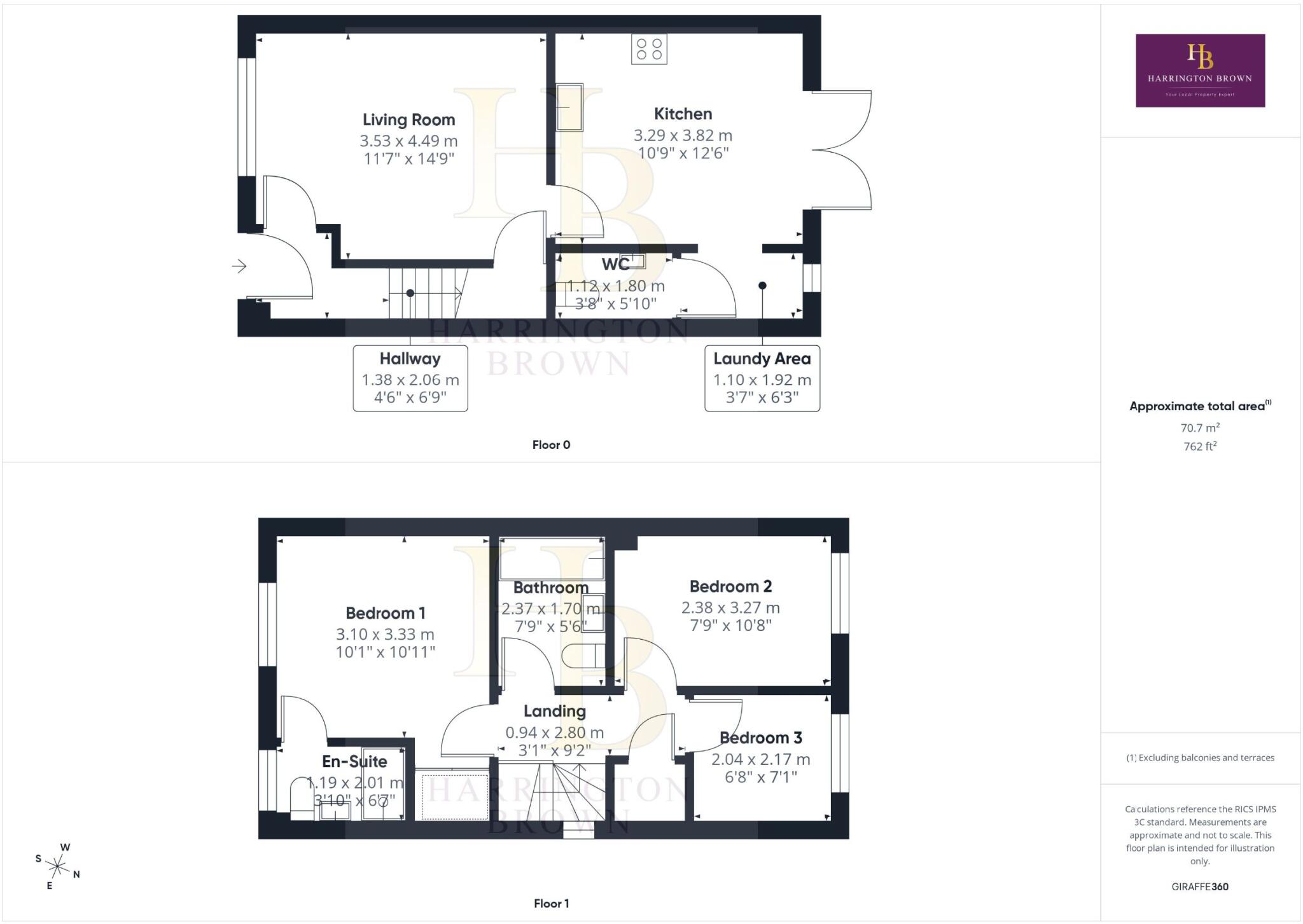 Larch Way, High Hold, Chester le Street floorplan
